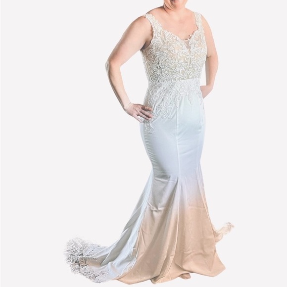 SELINA DRESS / MERMAID WEDDING GOWN / SZ 10 / NWT - Picture 4 of 4